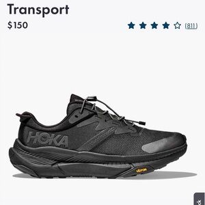 Hoka Transport Sneakers - Men’s 12D Black/Black | Brand New